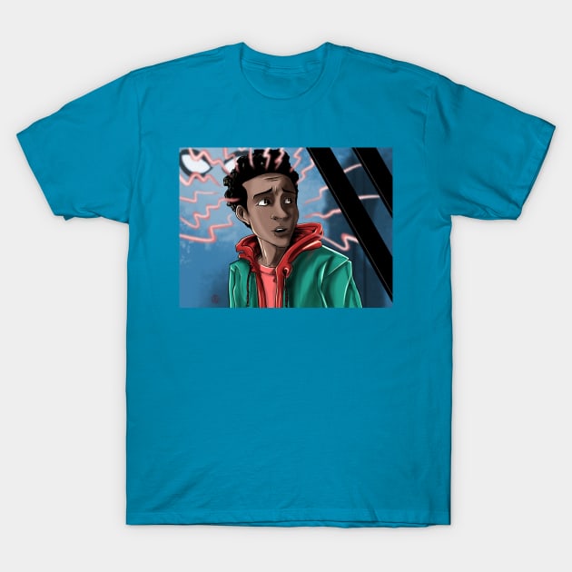 Miles Morales T-Shirt by CrazyPencilComics